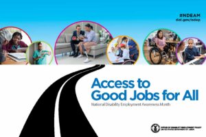 Hiring people with disabilities NDEAM 2024 poster