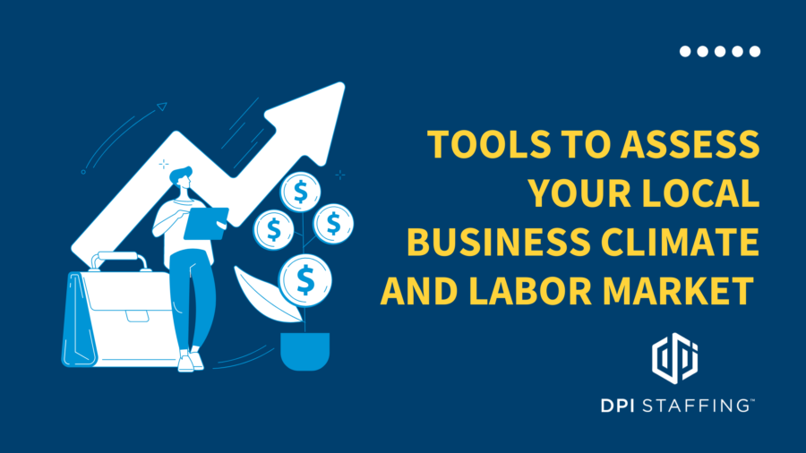 Local business climate and labor market graphic