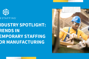 Trends in temporary staffing for manufacturing graphic