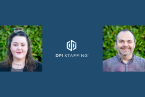 Photos of new DPI Staffing Portland Business Development Managers Alexis Supry and Eddie Michelson