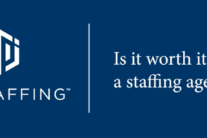 Hiring a staffing agency graphic