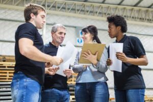 Onboarding temporary staff in warehouse