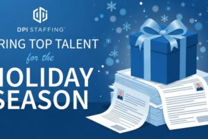 Hiring top talent for the holiday season graphic