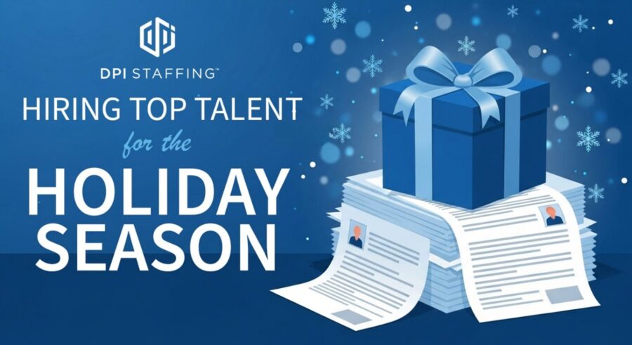 Hiring top talent for the holiday season graphic